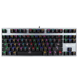 ميشن MT-MK04 TKL RGB بإضاءة خلفية للوسائط المتعددة الزرقاء التبديل لوحة مفاتيح الألعاب الميكانيكية