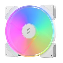 Fractal Design Prisma AL-18 180mm ARGB PWM White Fan – High-Airflow Cooling, Addressable RGB, Silent Rifle Bearing- FD-FAN-PRI-AL18-PWM-WT