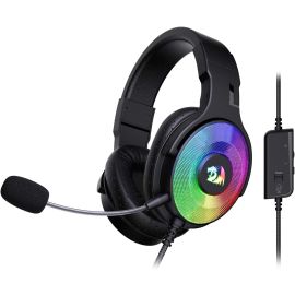 Redragon H350 Pandora RGB Wired Gaming Headset,Dynamic RGB Backlight Stereo Surround Sound 50MM Drivers Detachable Microphone  