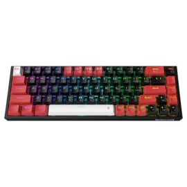 Redragon K631RGB-PRO-GW Castor Pro 68-Key Tri-Mode Wireless RGB Mechanical Keyboard, Hot-Swappable Linear Switches, Compact 65% Layout, USB-C, Bluetooth 5.0, 2.4GHz Wireless, Customizable RGB Backlighting