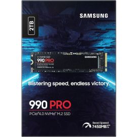 سامسونج SSD داخلي 2 تيرابايت 990 Pro Nvme M.2 MZ V9P2T0BW