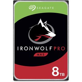 قرص صلب Seagate Sata 6Gb/s Ironwolf PRO سعة 8 تيرابايت وسرعة 7200 دورة في الدقيقة وسعة 256 ميجابايت ST8000NE001