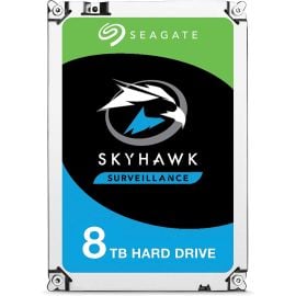 قرص صلب Seagate Sata SkyHawk Surveillance سعة 8 تيرابايت وشاشة 3.5 بوصة وسرعة 6 جيجابايت/ثانية و256 ميجابايت وسرعة 7200 دورة في الدقيقة - ST8000VX004