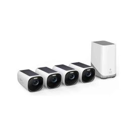 Eufy Cam3 4 Cam Kit Security Outdoor Wireless 4K Camera with Integrated Solar Panel White | T88733W1