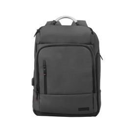 Promate TrekPack‑BP Black 17.3” Slim Laptop Backpack – Anti‑Theft, Water‑Resistant, USB‑Ready