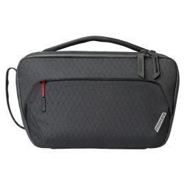 Promate UrbanPouch Tech Organizer Pouch – Ripstop Nylon, Water‑Resistant, Magnetic Leather Card Slot, Versatile Multi‑Pocket Design