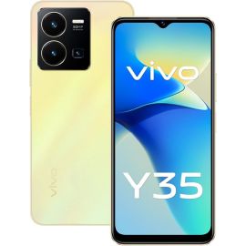 Vivo Y35 Dual Sim Smartphone 8GB Ram 128GB Storage 4G - International Version-Dawn Gold