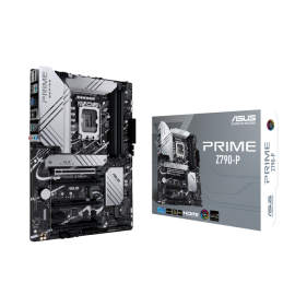 Asus Motherboard 1700 Prime Z790-P ATX Motherboard, Socket Intel LGA1700, Z790 Chipset, PCIe 5.0, 128GB DDR4 Max Memory, 3x M.2 Slots, Realtek 2.5Gb Ethernet, Aura Sync, 14+1 DrMOS, USB 3.2,90MB1CV0-M0EAY0-DDR5