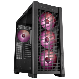 ASUS TUF Gaming GT302 ARGB Mid Tower PC Case Up to 360mm Radiator & 7x Fan Support 4x Pre-Installed Fan 140mm ARGB Fans Black