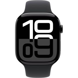 Apple Watch Series 10  42mm GPS Always‑On Retina LTPO3 Display Jet Black Aluminum Case with Black Sport Band 