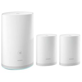 Huawei WS5280 WiFi Q2 Pro WS5280 Mesh System 1 Base + 2 Satellites, Dual‑Band 1167 Mbps Mesh with Powerline
