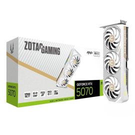 ZOTAC GAMING GeForce RTX 5070 AMP White Edition 12GB GDDR7 – DLSS 4, PCIe 5.0, 2587MHz Boost, IceStorm 2.0 Cooling, Spectra RGB