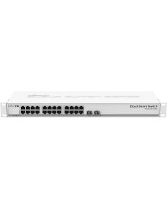 مفتاح MikroTik الذكي Gigabit SwOS ذو 24 منفذًا + 2 × 10G SFP+ مثبت على الرف CSS326-24G-2S+RM