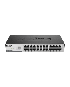 D-Link DES-1024D 24-Port 10/100 Mbps Fast Ethernet Unmanaged Desktop Switch with Plug