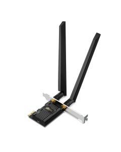 محول TP-Link Archer TXE72E AXE5400 WiFi6E + Bluetooth 5.2 PCIe ثلاثي النطاق (6 جيجاهرتز / 5 جيجاهرتز / 2.4 جيجاهرتز) ترقية الكمبيوتر المكتبي