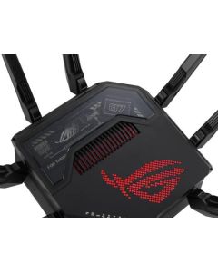 ASUS ROG Rapture GT-BE98 Quad-Band Gaming Router: 320MHz Support, Up to 25 Gbps Speeds, Dual 10G Ports, Mobile Game Mode, AiMesh & VPN Features