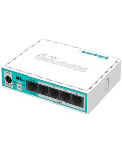 MikroTik RB750r2 hEX lite 5‑Port Fast Ethernet Router, 850 MHz CPU, PoE‑IN Support 