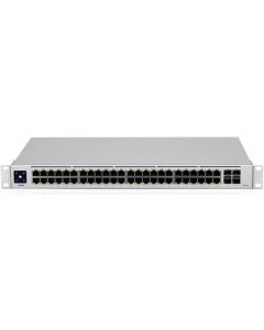 مفتاح Ubiquiti UniFi USW-48-POE ذو 48 منفذ Gigabit مُدار من الطبقة 2 PoE+ بقدرة 195 واط وميزانية PoE