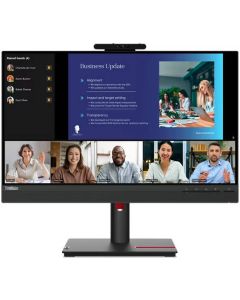 Lenovo ThinkVision Monitor 23.8 inch T24v-30 FHD IPS Display 1920x1080 75Hz Refresh Rate 4ms Extreme Response Time Built-In 3W x2 Speaker, Black