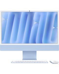 أبل iMac مقاس 24 بوصة بشاشة Retina 4.5K - شريحة Apple M4 مع وحدة معالجة مركزية بـ10 أنوية ووحدة رسومات بـ10 أنوية، ذاكرة RAM بسعة 16 جيجابايت، تخزين SSD بسعة 256 جيجابايت، لوحة مفاتيح إنجليزية، اللون الأزرق