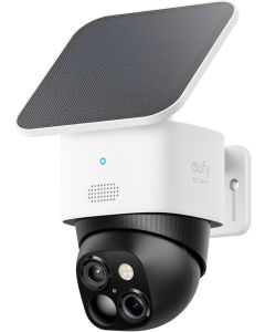 كاميرا المراقبة الخارجية اللاسلكية بالطاقة الشمسية Eufy Security SoloCam S340 – تغطية 360 درجة مع دوران أفقي وعمودي، بدون نقاط عمياء، تدعم Wi-Fi بتردد 2.4 جيجاهرتز