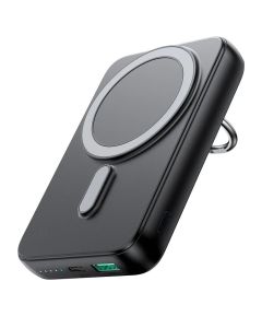 Joyroom-W050 20W Magnetic Wireless Power Bank with Ring Holder 10000mAh-Black