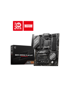 MSI B650 Gaming Plus WIFI Motherboard, AMD Ryzen 7000 Support, DDR5 6400+ MHz, PCIe 4.0 x16, Dual M.2 NVMe, Wi-Fi 6E, 2.5Gb LAN, USB 3.2 Gen 2x2, ATX