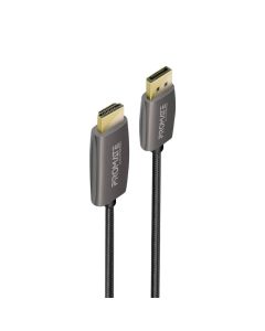 Promate ProLink-DP200 2m DisplayPort to HDMI Cable – 4K@60 Hz, 18 Gbps, Reinforced Nylon-Braided, 10,000-Bend Lifespan, Plug-and-Play – Black