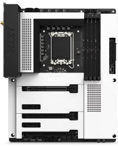 لوحة أم NZXT N7 Z790 ATX، شريحة Intel Z790، LGA 1700، DDR5 حتى 7200+ OC، شبكة Wi-Fi 6E + 2.5G LAN، 16+1+2 طور طاقة، غطاء معدني كامل وعناصر تحكم CAM RGB