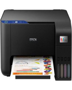 EPSON EcoTank L3211 A4 Colour 3-in-1 Printer, 10 ppm Print Speed, 600x1200 Dطابعة إيبسون EcoTank L3211 A4 ملونة 3 في 1، سرعة طباعة 10 صفحات في الدقيقة، دقة مسح ضوئي 600 × 1200 نقطة في البوصة، طباعة صور بدون حدود تصل إلى 10 × 15 سمPI Scan Resolution, Up to