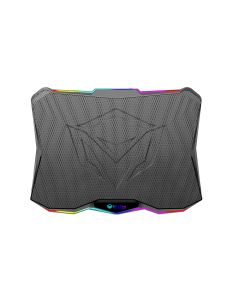 Meetion CP4040 Gaming Laptop Cooling Pad, 370x265x32mm, 7-Level Adjustable Stand, Dual USB, RGB Backlit, Ultra-Silent 5-Fan Cooling for 9–17" Laptops