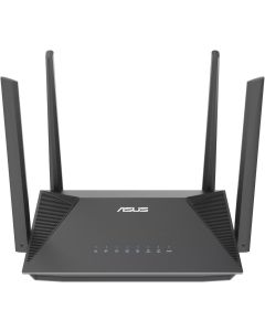راوتر ASUS RT-AX52 AX1800 ثنائي النطاق، واي فاي 6، قابل للتمديد بسرعة 574/1201 ميجابت في الثانية، AiMesh، WPA3