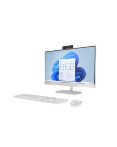 كمبيوتر الكل في واحد إتش بي 24-cr0299nh، معالج إنتل كور i3-1315U، ذاكرة RAM بسعة 8 جيجابايت، سعة تخزين SSD بحجم 512 جيجابايت، بطاقة رسومات إنتل، شاشة 23.8 بوصة بدقة FHD غير لمسية، لوحة مفاتيح إنجليزية، اللون أبيض، نظام التشغيل (ويندوز 11 معدل)