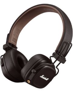 Marshall Major V Foldable Bluetooth Wireless Headphones with 100+ Hours of Playtime-Brown