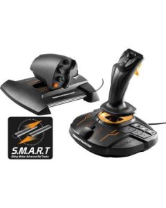 Thrustmaster T16000M FCS HOTAS للكمبيوتر الشخصي تصميم مناسب للاستخدام باليدين