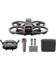 طائرة DJI Avata 2 Fly More Combo FPV بدون طيار، مزودة بمستشعر صورة 1/1.3 بوصة، وحماية مدمجة للمراوح، ونظام تحديد المواقع البصري بعين السمكة ثنائي العدسة، ووضع Turtle Mode، وتقنية Cinematic Magic بضغطة واحدة، مع 3 بطاريات.