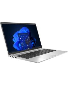 لاب توب إتش بي بروبوك 450 G9 نوت بوك، معالج إنتل كور i5-1235U، ذاكرة رام 8 جيجابايت، تخزين SSD بسعة 512 جيجابايت، شاشة 15.6 بوصة HD، بطاقة رسومات NVIDIA GeForce MX570 بسعة 2 جيجابايت، نظام التشغيل ويندوز 11، اللون فضي (Pike Silver)