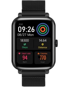 Promate Smart Watch 37 Sports Modes Bluetooth Fitness Watch with 1.78” AMOLED Display Media Storage