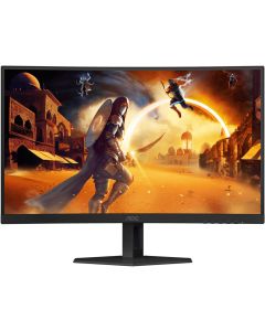 إيه أو سي شاشة ألعاب C27G4ZE مقاس 27 بوصة FHD VA بدقة 1920 × 1080 بمعدل تحديث يصل إلى 280 هرتز 0.3 مللي ثانية (MPRT) وقت استجابة انحناء 1500R بتقنية المزامنة التكيفية أسود