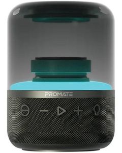 Promate Glitz LumiSound BT 360 Degree Surround Sound Speaker 360 Degree LED Light Show Up to 4 Hours Playback