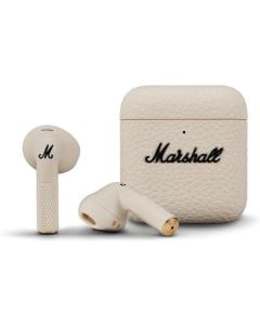 Marshall Minor IV Bluetooth Earphones Water Resistant Wireless Earbuds With 30+ Hours Playtime-Cream