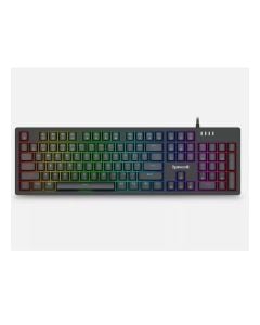 لوحة مفاتيح ألعاب ميكانيكية سلكية كاملة الحجم من Redragon K679-RGB، مزودة بـ 104 مفاتيح، ومفاتيح زرقاء قابلة للتبديل السريع، وإضاءة خلفية RGB، وميزة N-Key Rollover، وتصميم مريح.