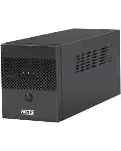 وحدة UPS التفاعلية الخطية NCTS NU7215 1500VA - 900 واط، بطاريتان 12 فولت 7 أمبير/ساعة، منظم جهد تلقائي، نقل 2-6 مللي ثانية، موجة جيبية محاكاة