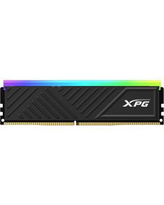 XPG Spectrix D35 RGB DDR4 32 GB (2×16 GB) 3600 MHz CL18 Dual-Channel Desktop Memory Kit – Low-Profile Black Heatsink, Intel XMP 2.0