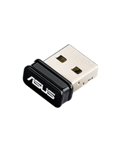 محول USB-N10 اللاسلكي ASUS N150 USB محول USB 2.0 Wi-Fi صغير الحجم لنظامي التشغيل Windows وMac وLinux