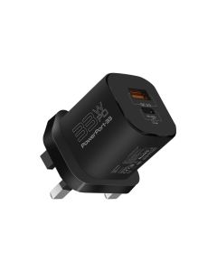 محول شحن Promate 33W Power Delivery GaNFast، PowerPort-33