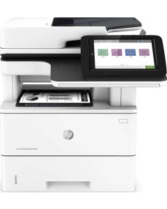 طابعة HP LaserJet Enterprise MFP M528dn، تصل سرعتها إلى 43 صفحة في الدقيقة (بميزة السرعة العالية من HP)، شاشة لمس مقاس 8.0 بوصات، دقة طباعة 1200 × 1200 نقطة في البوصة، رقم الموديل 1PV64A.