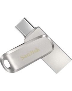 محرك أقراص SanDisk Ultra Dual Drive Luxe سعة 1 تيرابايت (SDDDC4‑1T00‑G46) - USB-C وUSB-A، سرعة قراءة 150 ميجابايت/ثانية، دوار معدني بالكامل