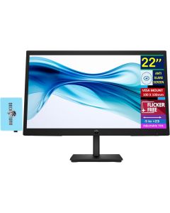 شاشة إتش بي Series 3 برو مقاس 21.45 بوصة بدقة 322 بكسل FHD VA 1920 × 1080 وتردد 100 هرتز ومعدل تحديث 5 مللي ثانية ووقت استجابة GtG ومضادة للتوهج ومنفذ HDMI 1.4 أسود