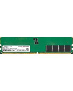 ذاكرة سطح المكتب Transcend JetRam سعة 32 جيجابايت DDR5‑4800MHz 2Rx8 UDIMM - 1.1 فولت، CL40، ECC على الشريحة، 288 سنًا، لوحة دوائر مطبوعة 1.23 بوصة (JM4800ALE‑32G)